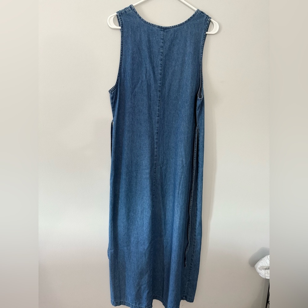 Vtg Basic Editions Embroidered Denim Sleeveless D… - image 5